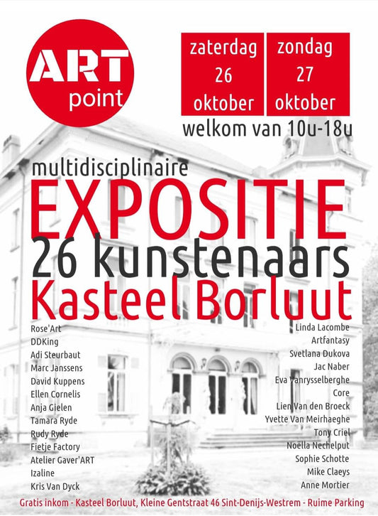 Succesvolle Groepstentoonstelling in Kasteel Borluut met ArtPoint